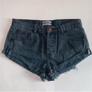 One Teaspoon Denim Relaxed Fit Shorts